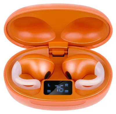 Produktbild von Grundig Wireless Earbuds Bluetooth – Kabellose Ohrhörer mit LED-Anzeige und Ladeetui – In-Ear mit OWS-Technologie und USB-C-Ladegerät – Orange