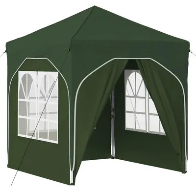 Image de Tente de fête pop-up 192 x 192 x 245 cm Vert