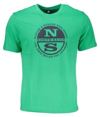 Produktbild von Grünes Herren T-Shirt mit Druck und Rundhals, Kurzarm