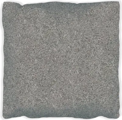 Produktbild von Wallario Premium Kissen, weiche Oberfläche, mit Motiv Muster grauer Marmor Optik -Granit - marmoriert, Größe: 40 x 40 cm, mit weißer Rückseite