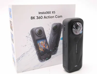Produktbild von Insta360 X5, 8K Ultra HD, 72 MP, 120 fps, WLAN, Bluetooth, 2400 mAh