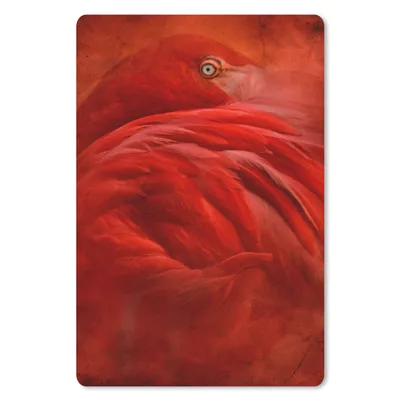 Produktbild von MuchoWow® Mauspad Mousepad Tropisch - Vogel - Rot - Tiere 18x27 cm - Mousepads - Maus Mat - Pad - Mausunterlage