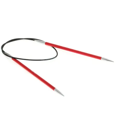 Produktbild von Lana Grossa Knit Pro Rundstricknadel Aluminium Rainbow verschiedene Längen/Stärken Länge Durchmesser 60 cm 4.5 mm