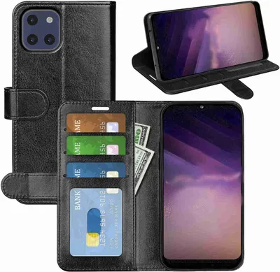 Immagine prodotto di Per Samsung Galaxy A03 Custodia del telefono cellulare nero sintetico Custodia cover protezione