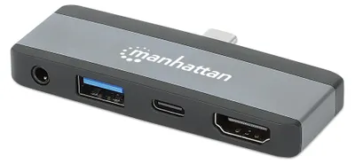 Produktbild von MANHATTAN USB-C PD auf HDMI 4-in-1 Mobile Dockingstation