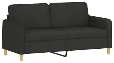 Produktbild von vidaXL 2-Sitzer-Sofa Schwarz 140 cm Stoff