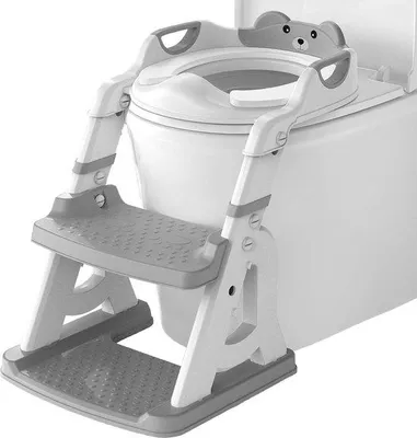 Productafbeelding van Famanu 2-in-1 toiletbril met verstelbare trap - geschikt voor kinderen van 2 tot 7 jaar