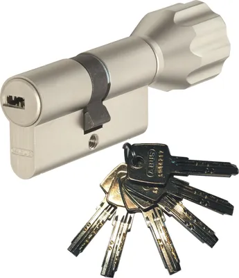 Produktbild von ABUS EC550 Knaufzylinder Länge Z60/K45mm (c=105mm) mit 6 Schlüssel, SKG** Bohrschutz
