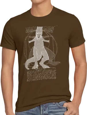 Produktbild von style3 Vitruvianischer T-Rex Herren T-Shirt tyrannosaurus dinosaurier