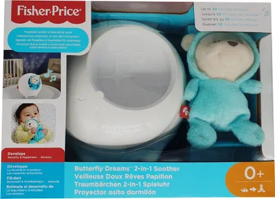 Produktbild von Fisher-Price Medvedík snov (modrý) 2v1 Hudobná skrinka pre bábätká
