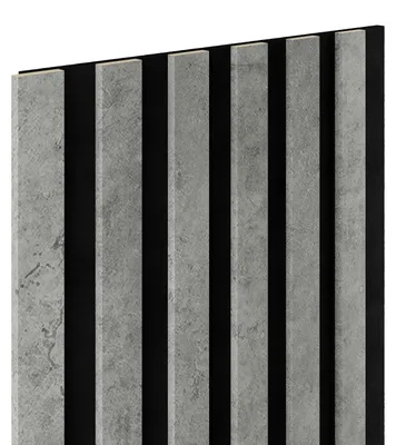 Zdjęcie produktu dla Lamele ścienne na czarnym filcu 6L Marbet Design WOODLINE SLIM 270x30 cm Loft 1 szt.