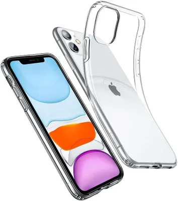 Produktbild von Mobigear Ultra Thin Durchsichtig iPhone 11 Hülle Flexibles TPU Backcover - Transparent