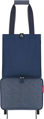 Produktbild von reisenthel Einkaufstrolley Foldable Trolley Herringbone Dark Blue dunkelblau 32cm