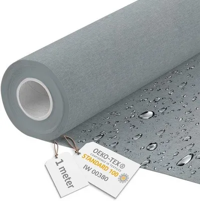 Immagine prodotto di Tessuto impermeabile, larghezza 160 cm, 220 g/m², grigio chiaro