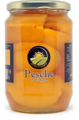Image de Pêches au sirop « Pesche gialle » 700 g - Bonta di Campo