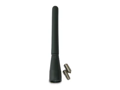 Image de Alu Auto Design Antenne à tige courte Antenne de toit noire Flex 60mm universelle