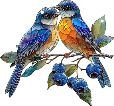 Produktbild von Bunter Sonnenfänger aus Acryl zum Aufhängen, Kolibri-Anhänger mit Umhängeband, einfach zu installieren, Vogel-Fensterbasteln, hängende Dekoration