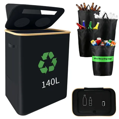 Image de Rangement de bouteilles de 140 litres avec 2 compartiments