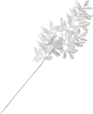 Produktbild von Boltze Gruppe Dekozweig Blatt silber 80cm (1 Stück)