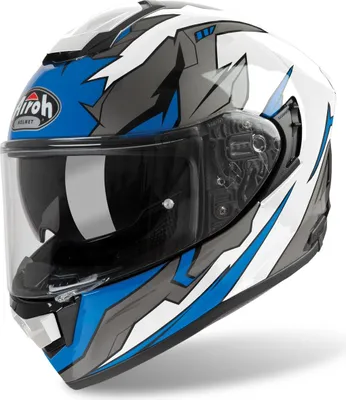 Zdjęcie produktu dla kask ST 501 BIONIC, AIROH (biały/niebieski, rozmiar XL) 2021