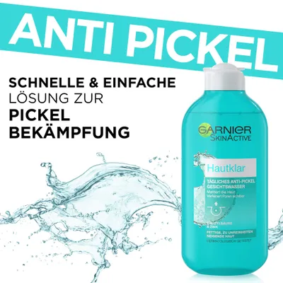 Produktbild von Garnier Hautklar Anti-Pickel Gesichtswasser 200ml Tägliche Pflege