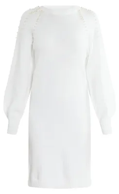 Produktbild von NALLY Damen Strickkleid 11025367-NA02, Weiss, XS/S