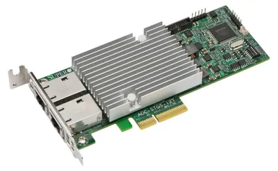 Produktbild von Supermicro AOC-STGS-i2T - Netzwerkadapter - PCIe 3.0 x4 Low-Profile
