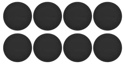 Gummiböden für Sublimationsbecher, 8 Stück, 56 mm, schwarz