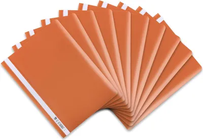 Produktbild von Oxford Schnellhefter A4, aus Kunststoff, orange, 10 Stück