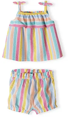 Minoti Set mit Shorts bunt für Mädchen, Vorderansicht