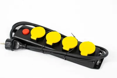 Productafbeelding van Calex buitenstopcontacten, IP44, 4-voudig met 1,4 meter kabel, spatwaterdicht