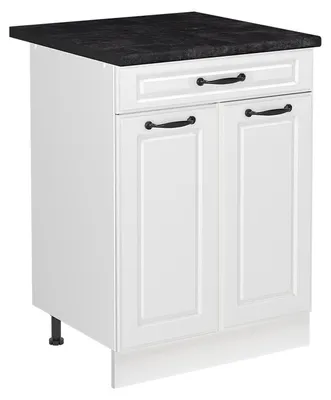 Obrázek produktu pro Skříňka pod dřez Vicco R-Line Bílý venkovský dům/Bílá 60 cm pracovní deska Antracit, Model 73036