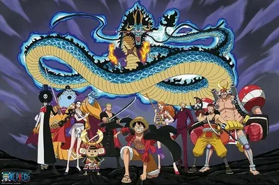 Produktbild von One Piece Poster The Crew Versus Kaido 91,5 x 61 cm
