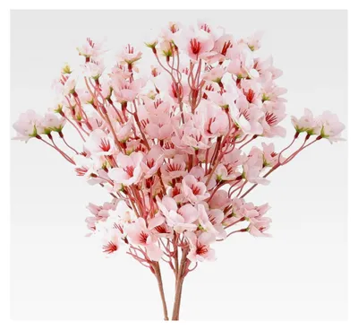 Produktbild von 4 Stück Künstliche Kirschblütenzweige Rosa Pfirsichblumen 40 cm, Künstliche Blumen für Hochzeit, Party, Zuhause, Büro, Tisch, Vase Dekoration