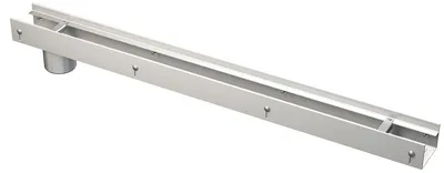 Produktbild von Alcadrain Entwässerungsrinne 75 mm verstellbar, Edelstahl