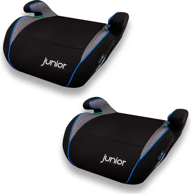 Produktbild von 2x Kindersitzerhöhung Max i-SIZE Norm ECE R129, 125 bis 150 cm Körpergröße, Sitzerhöhung grau von PETEX