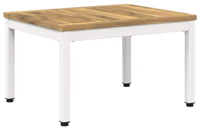 Productafbeelding van Salontafel, wit, 49 x 60,5 x 36 cm, massief acaciahout