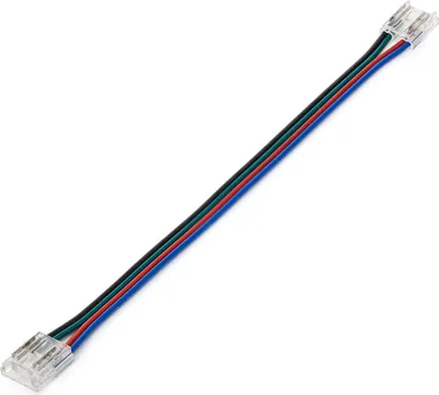 Produktbild von Verbinder Doppelt mit Kabel für LED-Streifen RGB/RGBIC COB 24V DC IP20 Breite 10mm 10 mm