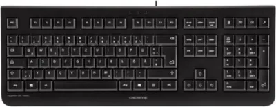 Obrázek produktu pro CHERRY KC 1000, Plná velikost (100 %), Kabel, USB, AZERTY, Černá