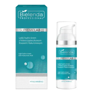 Zdjęcie produktu dla Bielenda SupremeLab Hyalu Minerals Lekki hydro-krem z niskocząsteczkowym kwasem hialuronowym, 50ml
