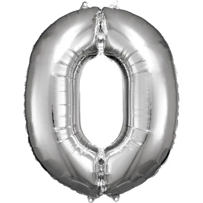 Produktbild von Amscan 9906285, Spielzeugballon, Folie, Silber, Anzahl, 66 cm, 5 Stück(e)