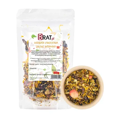 Zdjęcie produktu dla Herbata owocowa - Zacne Witaminy 100g Brat.pl