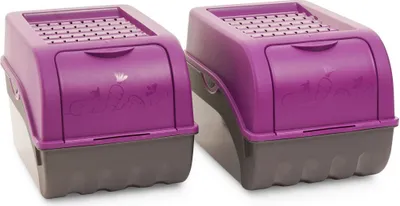 Produktbild von Novaliv Gemüseboxen Kartoffelboxen Vorratsbehälter 3,5l bis 9l (Lila, 2X 5l)