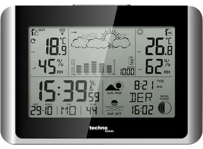 Produktbild von Technoline WS 6767 - kabellose Wetterstation mit bis zu 3 Außensender