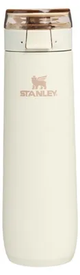 Imagen del producto de Stanley Flowstate, para uso diario, 590 ml, tapa con cierre rápido, acero inoxidable, color crema, para hombre/mujer