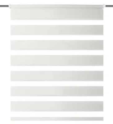 Produktbild von Home Fashion Kettenzugrollo Zebra, Stoff, weiß, versch. Breiten