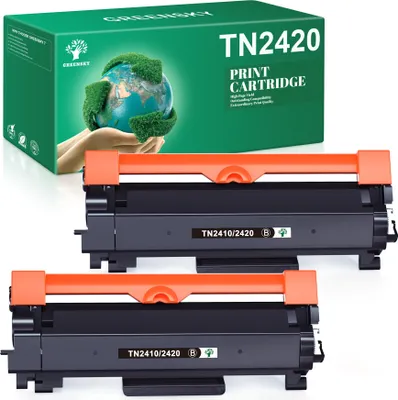 Produktbild von GREENSKY Kompatible Toner als Ersatz für Brother TN-2410 TN-2420 schwarz DCP-L2510 DCP-L2530 DCP-L2537 HL-L2310 HL-L2350 HL-L2357 MFC-L2710 MFC-L2730 MFC-L2750