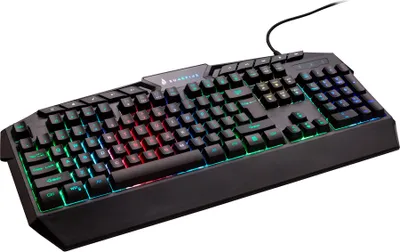 Produktbild von SureFire KingPin, Kabelgebunden, USB, Membran Key Switch, QWERTZ, RGB-LED, Schwarz