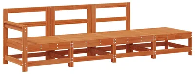 Obrázok produktu pre vidaXL Modulárna pohovka, voskovo hnedá, 252 x 62 x 70,5 cm