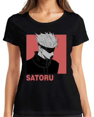 Obrázek produktu pro SATORU GOJO Jujutsu Kaisen Anime Aesthetics Dárkové tričko s páskou přes oči, černá, XXL